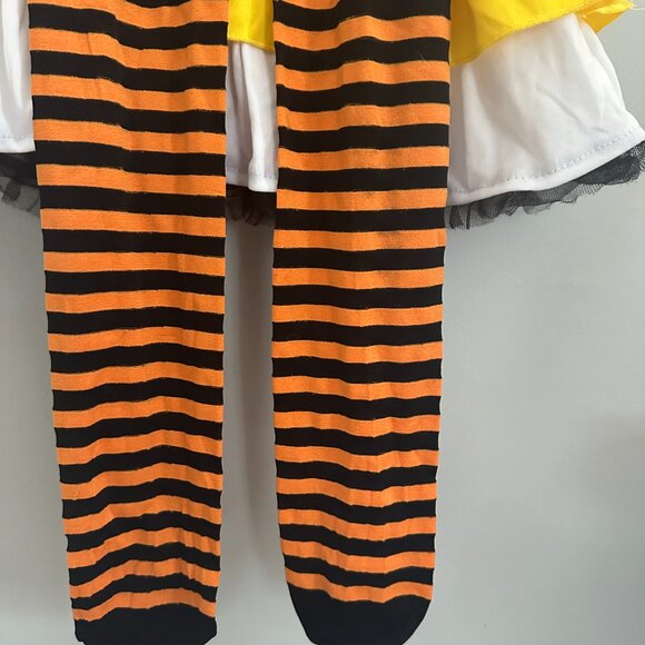 Party City Halloween Costume Candy Corn Witch Child Size M 7/8 - Picture 4 of 8